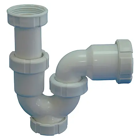 Tecnoagua  Sifón curvo extensible con tuerca loca mini