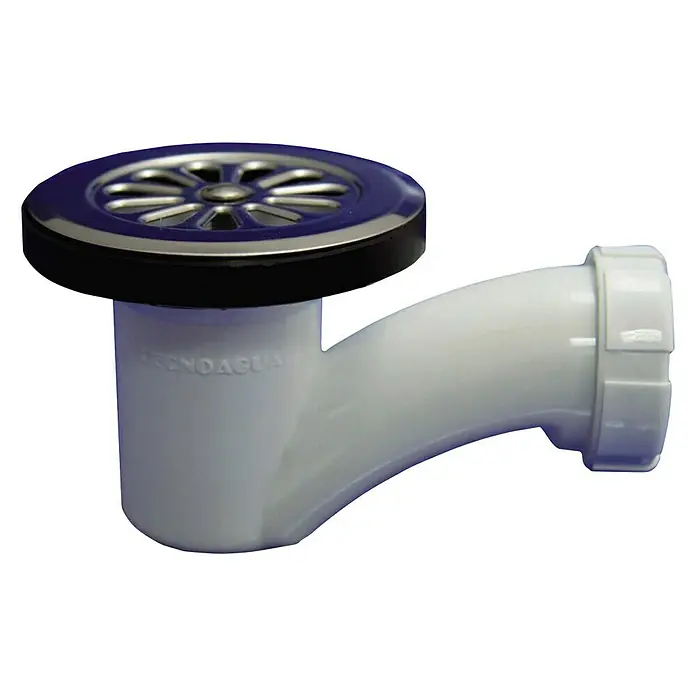 Tecnoagua Válvula sifónica para ducha Strong System - 85 mm, 1½" - Vista de perfil derecho