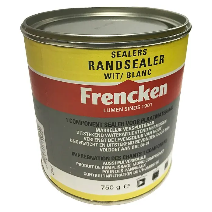 Frencken Randbescherming Randsealer Wit - 750 ml, Wit - Diagonaal zicht