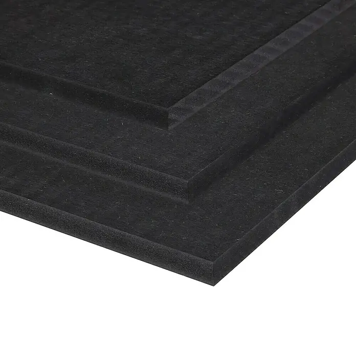 Mdf-plaat Zwart 2440 x 1220 x 18 mm - 244 cm x 122 cm x 18 mm - Close-up
