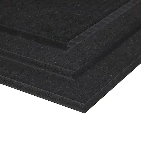 Mdf-plaat Zwart 2440 x 1220 x 18 mm