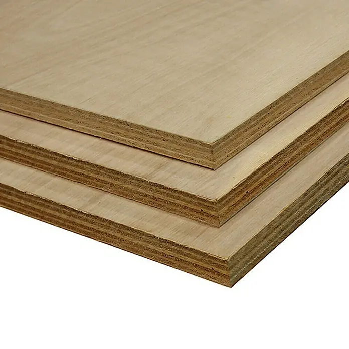 Multiplexplaat Okoumé 2150 x 950 x 40 mm - Houtbruin, 215 x 95 x 4 cm - Close-up