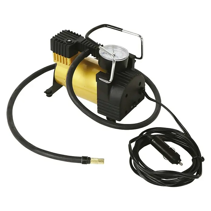 Carpoint Compressor Big - 12 V, 7 bar - Diagonaal zicht