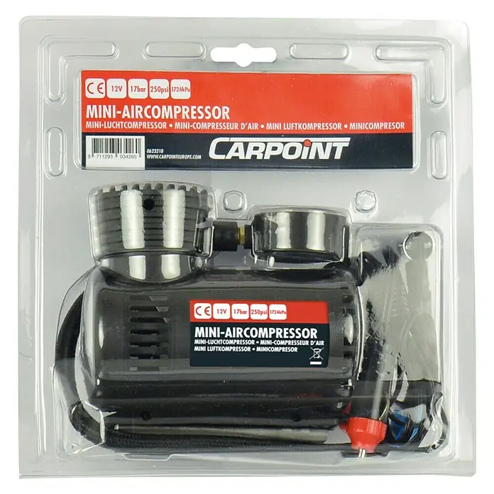 Carpoint Compressor - 12 V, 17 bar - Vooraanzicht
