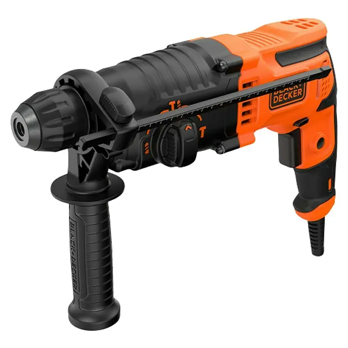 Black+Decker Martillo combinado BEHS01K-QS - 650 W, Número de revoluciones de marcha en vacío: 1.600 r.p.m., Energía de percusión: 1,4 J - Vista angular