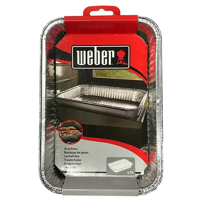 Weber Alu-Tropfschale - Klein, 10 Stk. - Vorderansicht