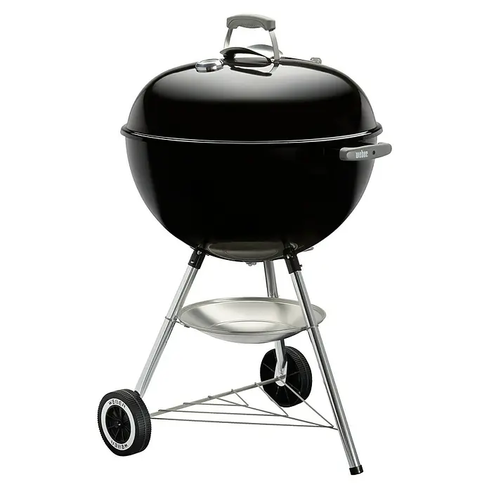 Weber Kugelgrill Test - Schwarz, Hauptgrillfläche: Ø 57 cm - Diagonale Ansicht