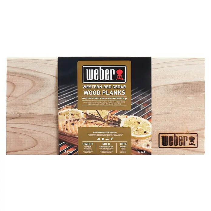 Weber Räucherbrett - 2 Stk., Zeder - Vorderansicht