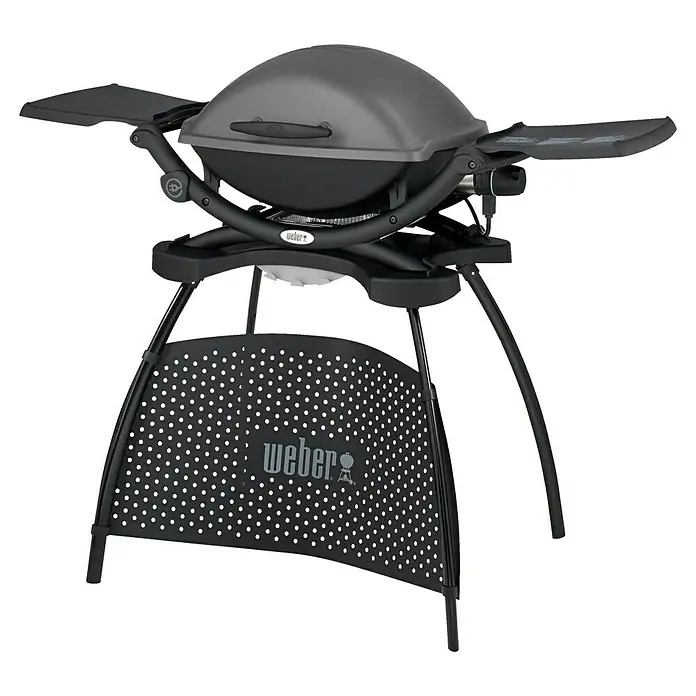 Weber Elektrogrill Q 2400 Stand - 2,2 kW, Hauptgrillfläche: 54 x 39 cm - Diagonale Ansicht