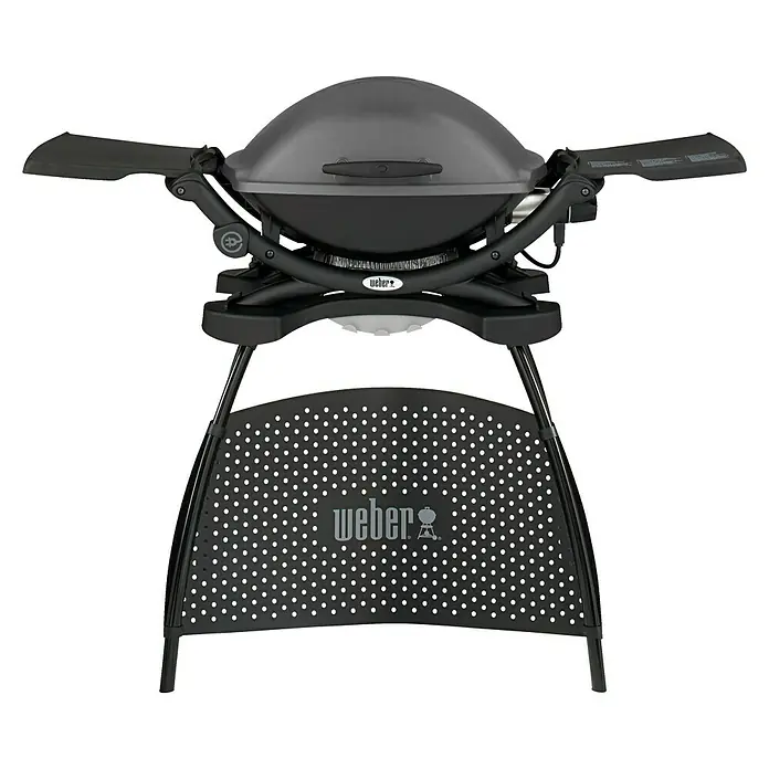 Weber Elektrogrill Q 2400 Stand - 2,2 kW, Hauptgrillfläche: 54 x 39 cm - Vorderansicht