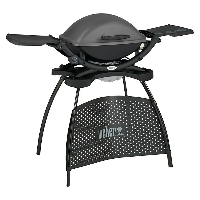 Weber Elektrogrill Q 2400 Stand - 2,2 kW, Hauptgrillfläche: 54 x 39 cm - Diagonale Ansicht
