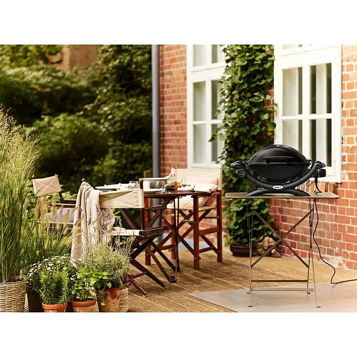 Weber Električni žar [SI] Q 1400 Stand - 2,2 kW, Glavna površina za peko: [SI] 43 x 32 cm - Zračna perspektiva