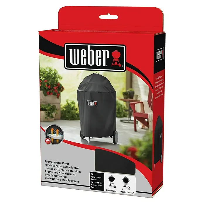 Weber Zaštitna navlaka za roštilj Premium - Namijenjeno za: Weber roštilj na drveni ugljen s Ø 57 cm - Dijagonalni pogled