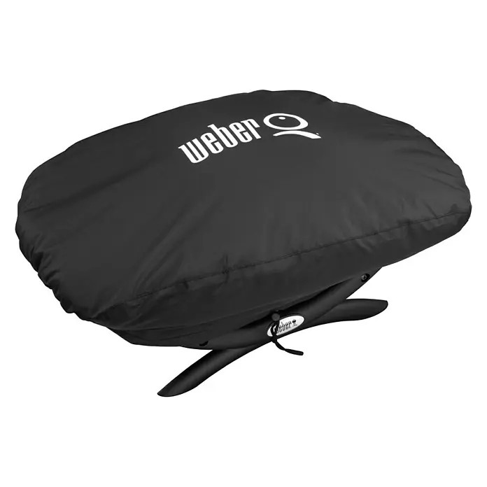 Weber Grill-Schutzhülle Standard - Passend für: Weber Q 100 Serie, Polyester - Diagonale Ansicht
