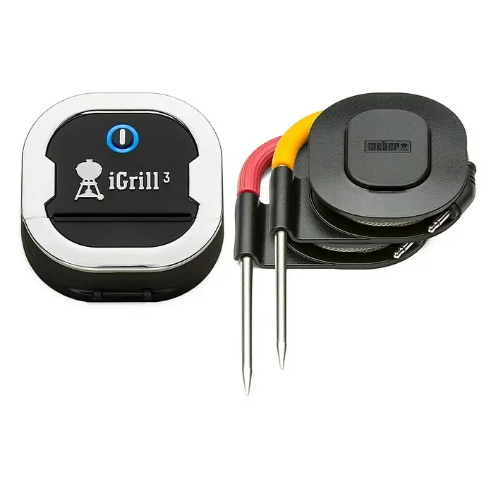 Weber Grill-Thermometer iGrill 3 - Messbereich: -30 °C - 300 °C, Bluetooth, 2 Messfühler - Ansicht von oben