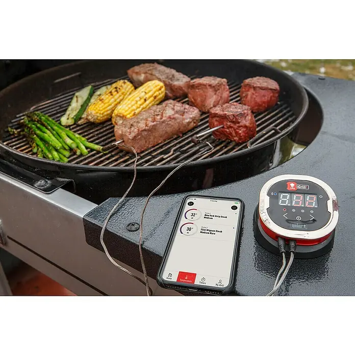 Weber Termometar za roštilj iGrill 2 - Bluetooth, 2 mjerna osjetnika - Živopisni prikaz