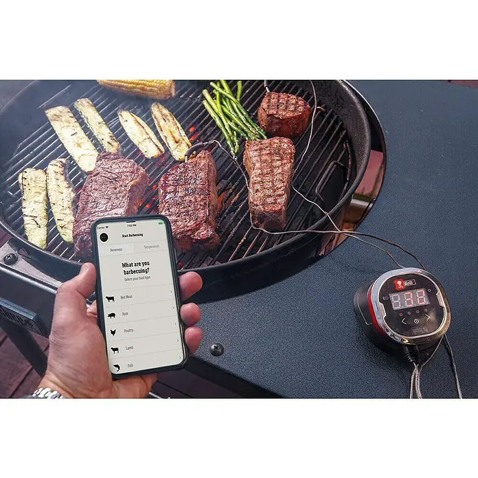 Weber Termometar za roštilj iGrill 2 - Bluetooth, 2 mjerna osjetnika - Živopisni prikaz