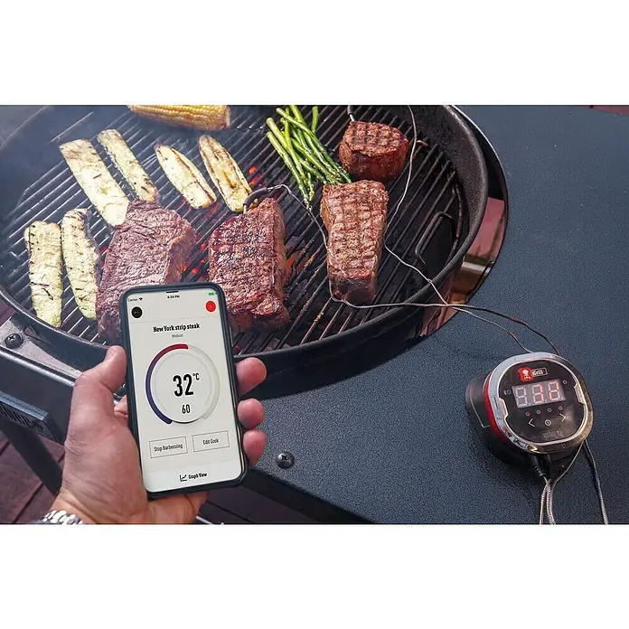 Weber Termometar za roštilj iGrill 2 - Bluetooth, 2 mjerna osjetnika - Živopisni prikaz