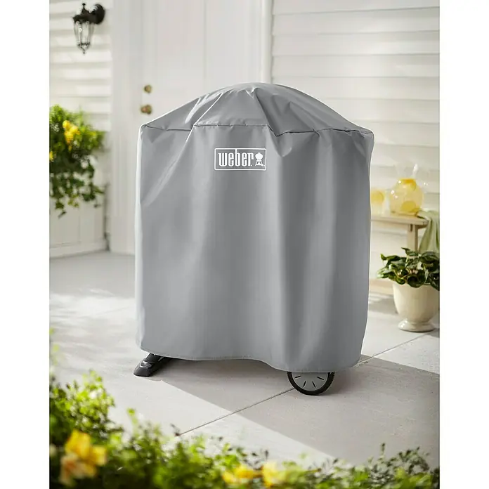 Weber Standard Funda protectora para barbacoa - Específico para: Serie Q de Weber - Foto ambiente