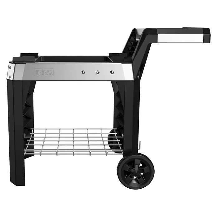 Weber Rollwagen - Passend für: Weber Grill Pulse 1000, Weber Grill Pulse 2000, 88,9 x 61,4 x 111,9 cm, Edelstahl - Vorderansicht