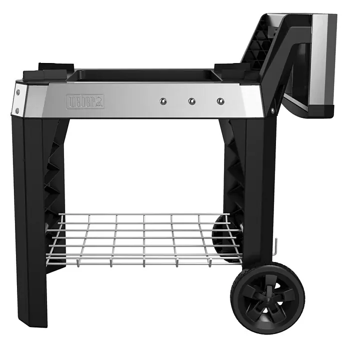 Weber Rollwagen - Passend für: Weber Grill Pulse 1000, Weber Grill Pulse 2000, 88,9 x 61,4 x 111,9 cm, Edelstahl - Vorderansicht