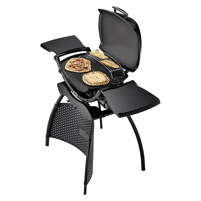 Weber Barbacoa de gas Q2200 - Número de quemadores: 1, Superficie parrilla: 54 x 39 cm, 3,52 kW - Vista angular