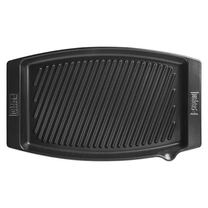 Weber Grillpfanne BBQ Keramik - L x B x H: 47 x 28 x 4,4 cm - Ansicht von oben