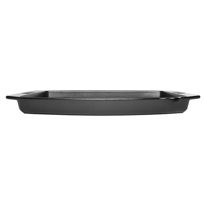 Weber Grillpfanne BBQ Keramik - L x B x H: 47 x 28 x 4,4 cm - Linke Seitenansicht