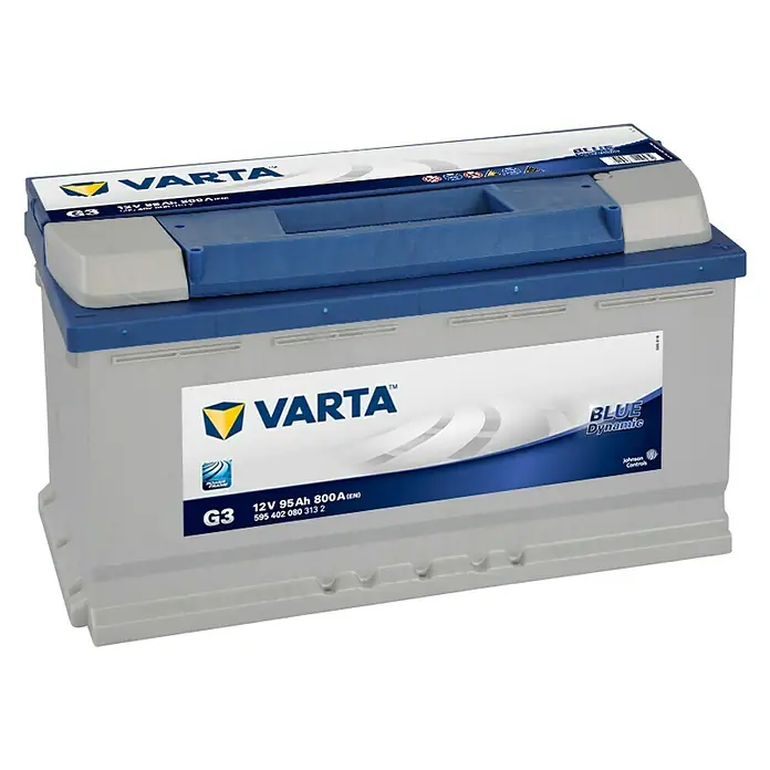 Varta Autoaccu BLUE DYNAMIC 12V 95AH - 12 V, 95 Ah - Diagonaal zicht
