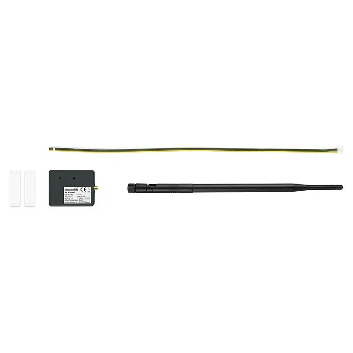 Schellenberg Smartphone-Garagentoröffner mit LED - Passend für: Schellenberg Garagen- und Außentorantriebe, Hörmann Garagentorantriebe Ecostar Liftronic 500/700/800, Chamberlain Garagentorantriebe ML510EV/ML700EV/ML1000EV, Interne Stromversorgung - Vorderansicht