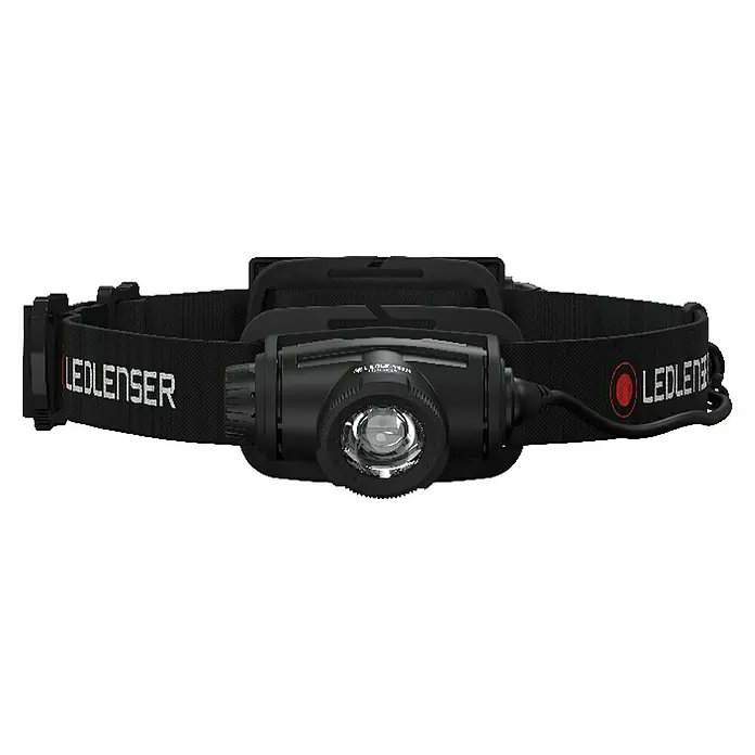 Ledlenser Stirnlampe H5R Core - LED, Akkubetrieben, Schwarz, 15 lm - 500 lm - Vorderansicht