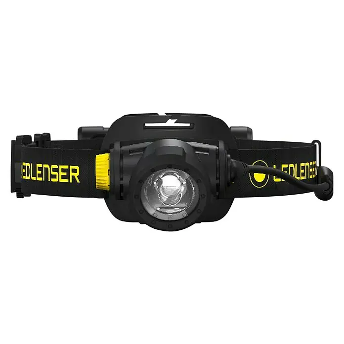 Ledlenser Stirnlampe H7R Work - LED, Akkubetrieben, Schwarz, 15 lm - 1.000 lm - Vorderansicht