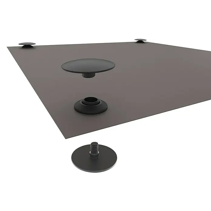 Windhager Sonnenschutz IS COOL - 130 x 150 cm, Anthrazit, Klebebefestigung, Glasfaserverstärkter Kunststoff (GfK) - Detailaufnahme