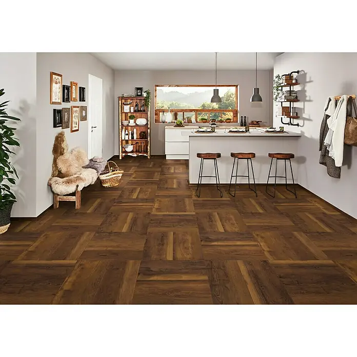 LOGOCLIC Vinto Laminaat Eiken Porto - 1.285 x 327 x 8 mm, Planken - Sfeeropname