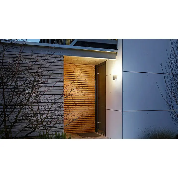 Steinel LED vanjska svjetiljka sa senzorom pokreta - 14 W, D x Š x V: 13,1 x 7,8 x 30,5 cm, Antracit-bijele boje, Topla bijela - Živopisni prikaz