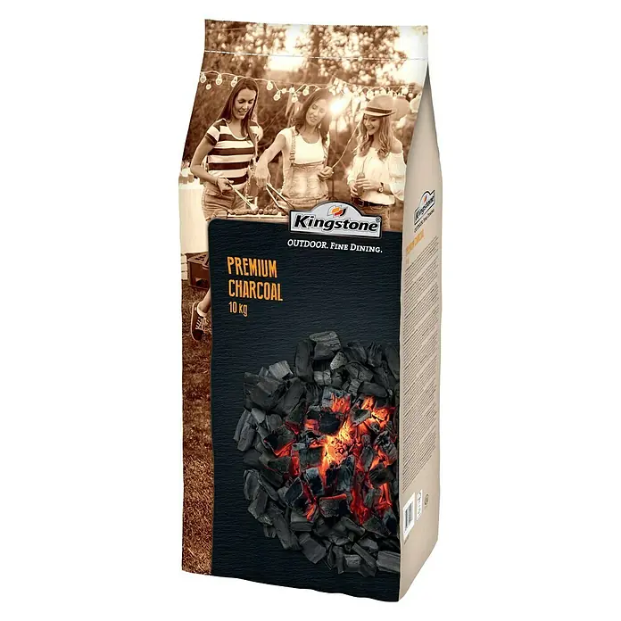 Kingstone Grill-Holzkohle - Geeignet für: Holzkohlegrill, 10 kg - Vorderansicht