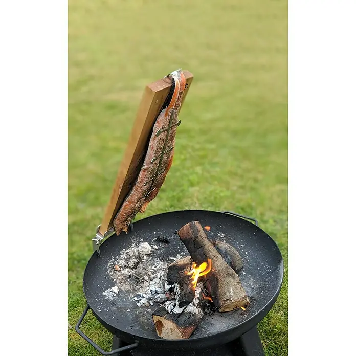 Flash Flammlachsbrett - 50 x 15 x 2,5 cm, Birke - Anwendungsbeispiel