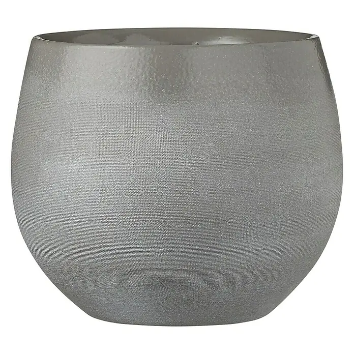 Maceta para planta Douro - Ø x Al: 20 x 18 cm, Gris - Vista frontal