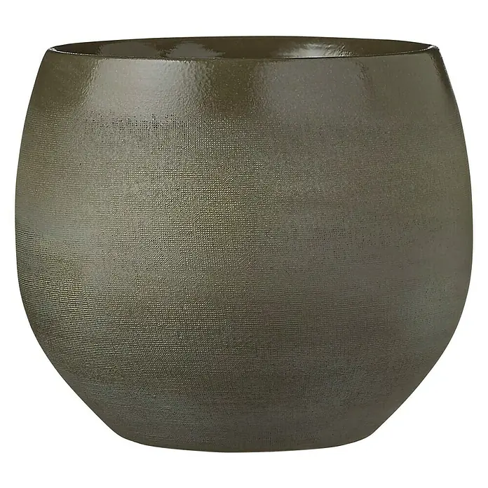 Maceta para planta Douro - Ø x Al: 20 x 18 cm, Verde - Vista frontal