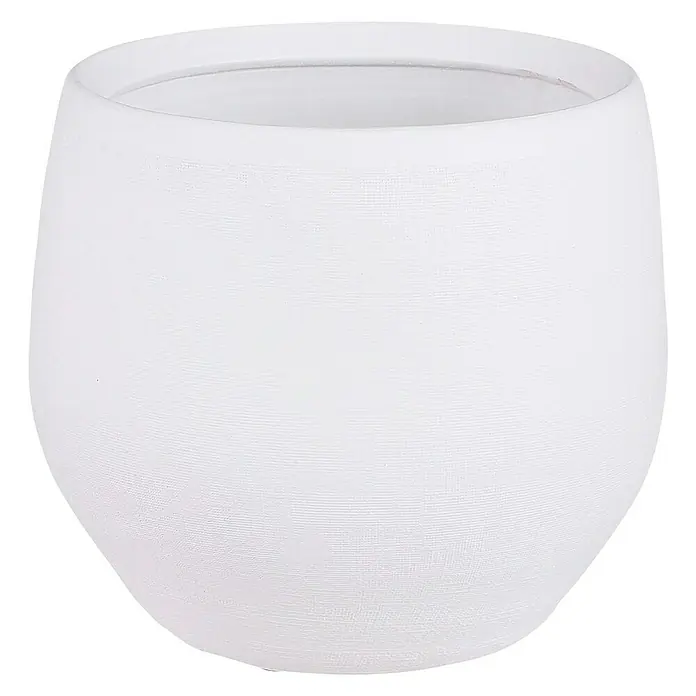 Maceta para planta Douro - Ø x Al: 20 x 18 cm, Blanco - Vista frontal