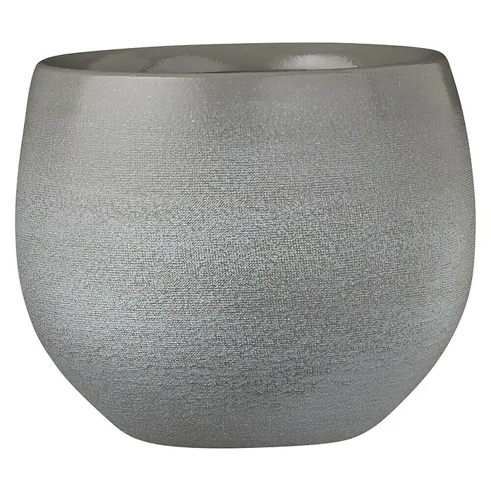 Maceta para planta Douro - Ø x Al: 16 x 13 cm, Gris - Vista frontal