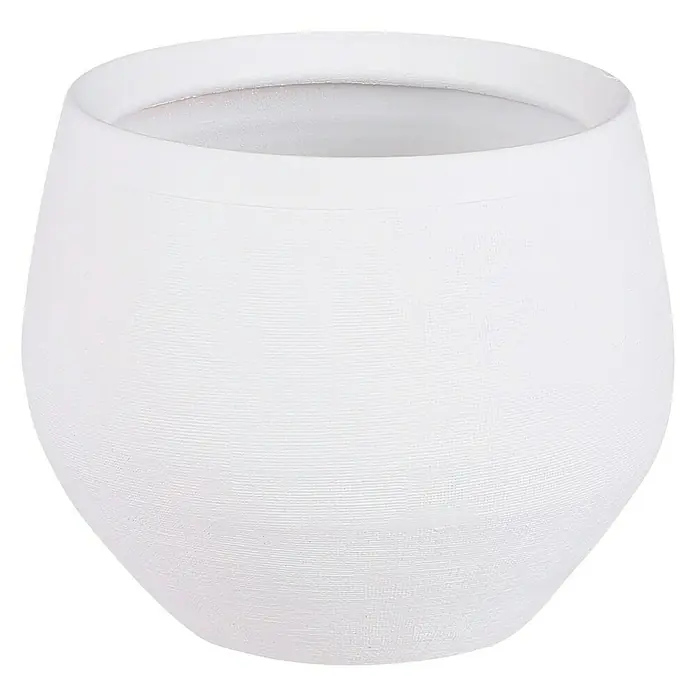 Maceta para planta Douro - Ø x Al: 18 x 15 cm, Blanco - Vista frontal