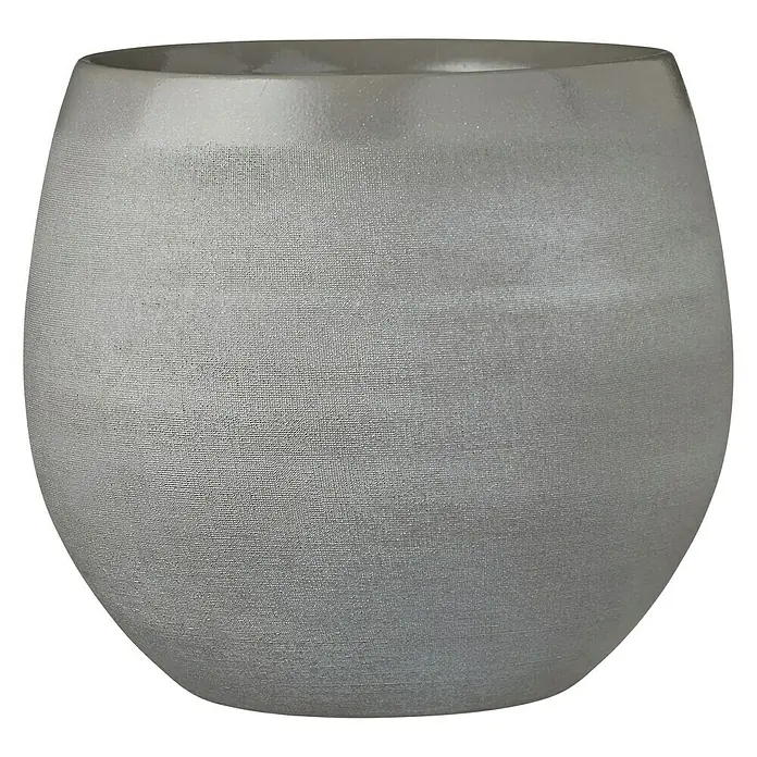Maceta para planta Douro - Ø x Al: 26 x 23 cm, Gris - Vista frontal