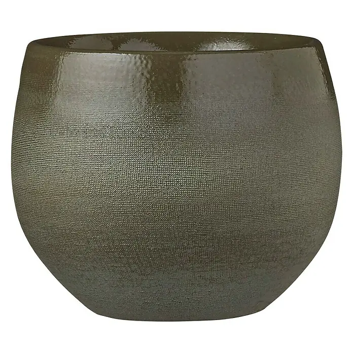 Maceta para planta Douro - Ø x Al: 16 x 13 cm, Verde - Vista frontal