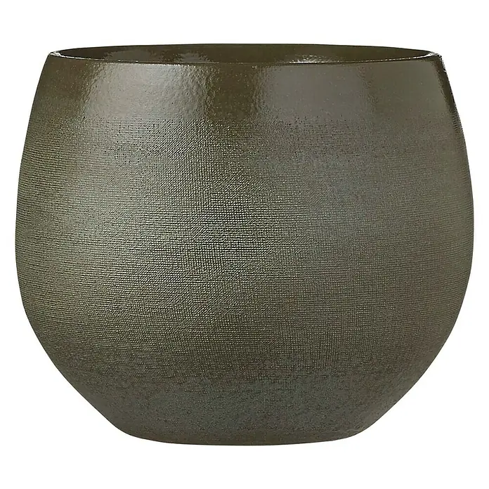 Maceta para planta Douro - Ø x Al: 18 x 15 cm, Verde - Vista frontal
