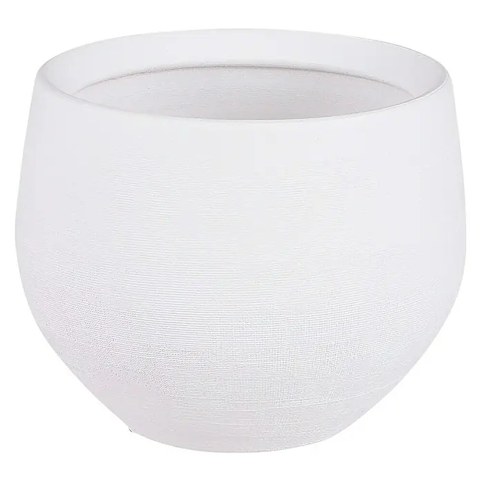 Maceta para planta Douro - Ø x Al: 16 x 13 cm, Blanco - Vista frontal