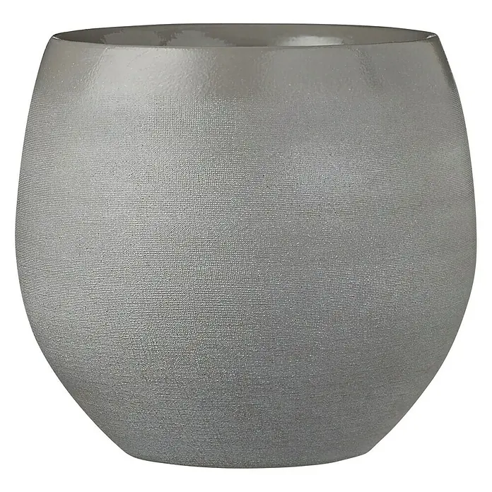 Maceta para planta Douro - Ø x Al: 23 x 20 cm, Gris - Vista frontal