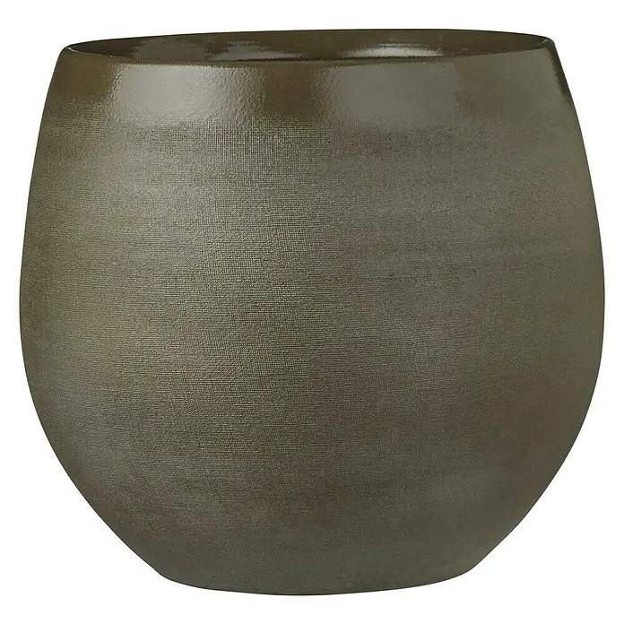 Maceta para planta Douro - Ø x Al: 26 x 23 cm, Verde - Vista frontal