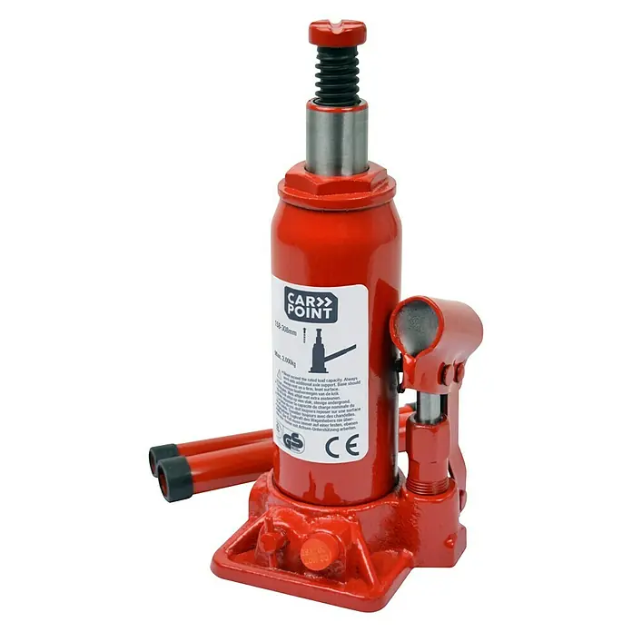Carpoint Hydraulische fleskrik 2000 kg - 2.000 kg - Diagonaal zicht