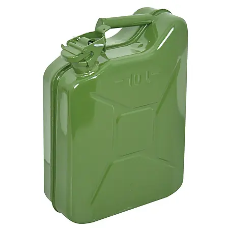 Carpoint  Benzine jerrycan 10 l Groen Metaal UN-keur